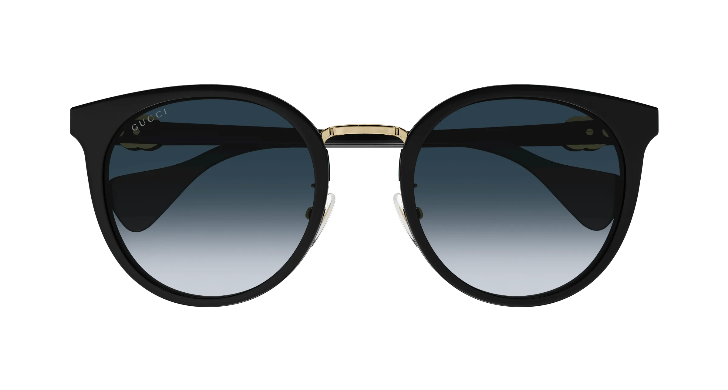 Gucci GG1181SK 001 Occhiali da sole Acetato Nero Grigio Cat Eye Normale Sfumato - immagine 2