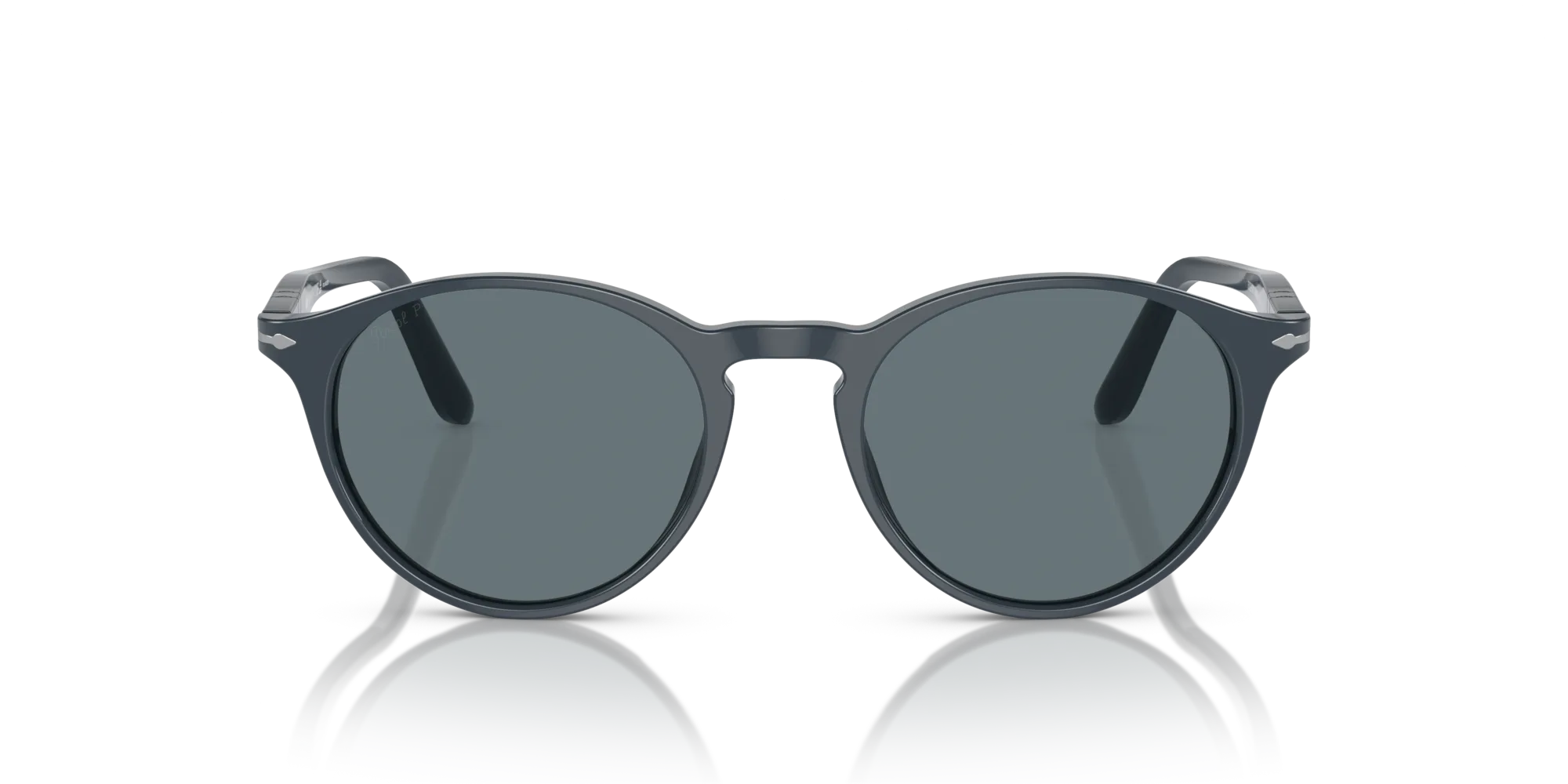 Persol PO3092SM 90693R Occhiali da sole Acetato Blu Blu Rotonda Polarizzata - immagine 3