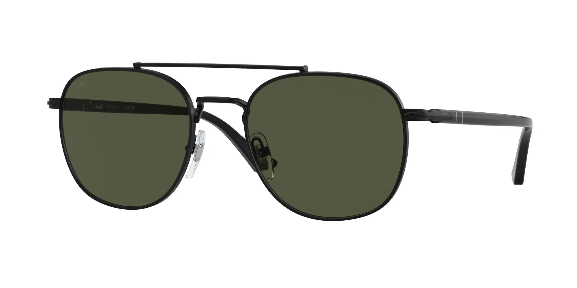 Persol PO1006S 107831 Occhiali da sole Metallo Nero Verde Pillow Normale - immagine 1