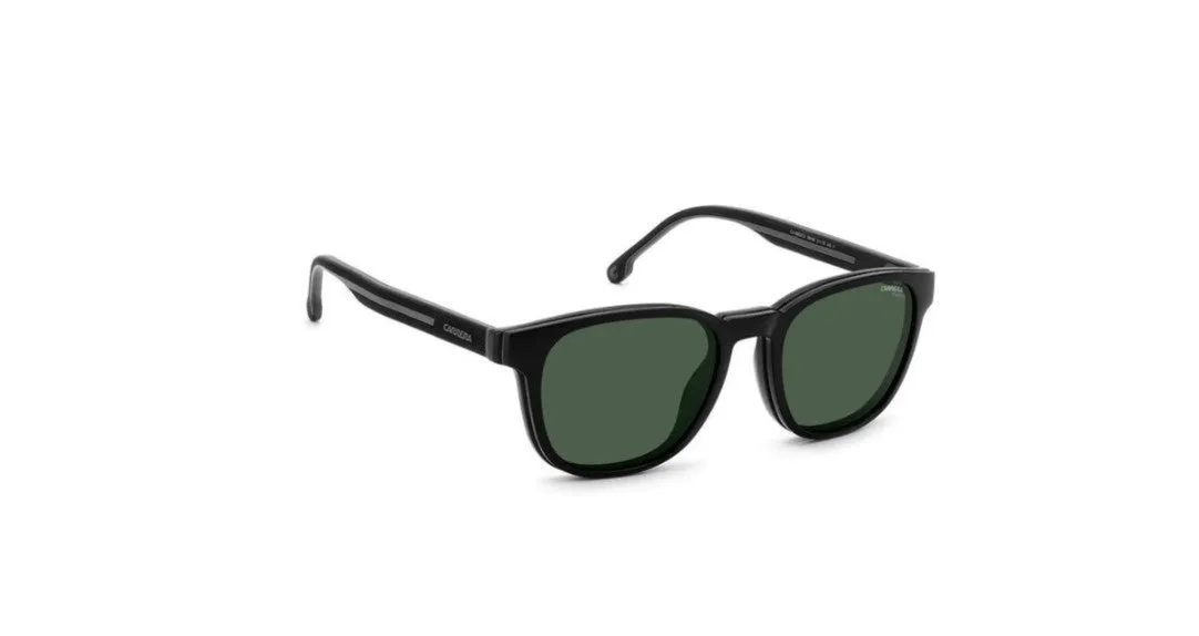 Carrera CA8062/CS 08A/UC Occhiali da sole Iniettato Nero Verde Squadrata Polarizzata Clip-on - immagine 2