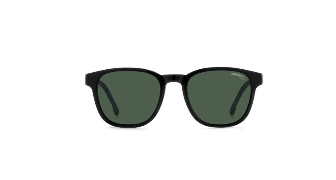 Carrera CA8062/CS 08A/UC Occhiali da sole Iniettato Nero Verde Squadrata Polarizzata Clip-on - immagine 3