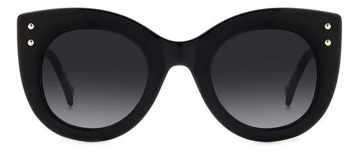 Carolina Herrera HER 0127/S WR7/9O Occhiali da sole Acetato Nero / Havana Grigio Cat Eye Sfumato - immagine 3