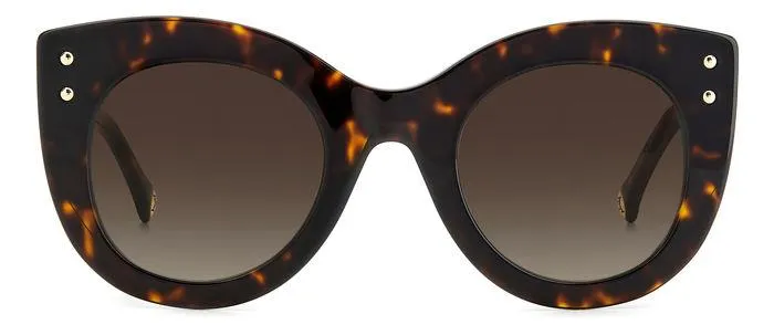 Carolina Herrera HER 0127/S C9K/HA Occhiali da sole Acetato Havana Marrone Cat Eye Sfumato - immagine 3