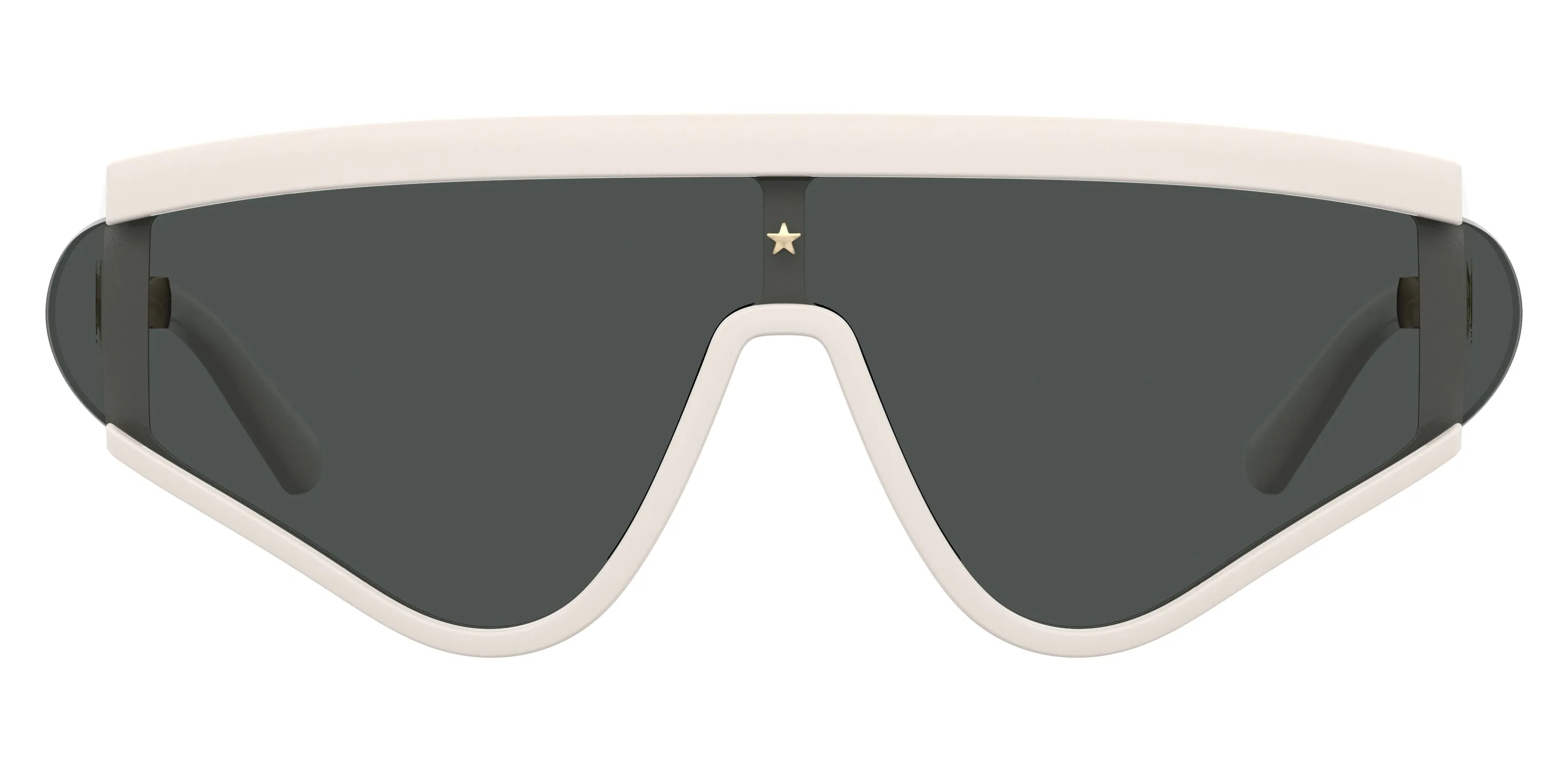 Chiara Ferragni CF 7021/S VK6/IR Occhiali da sole Plastica Bianco Grigio Maschera - immagine 3