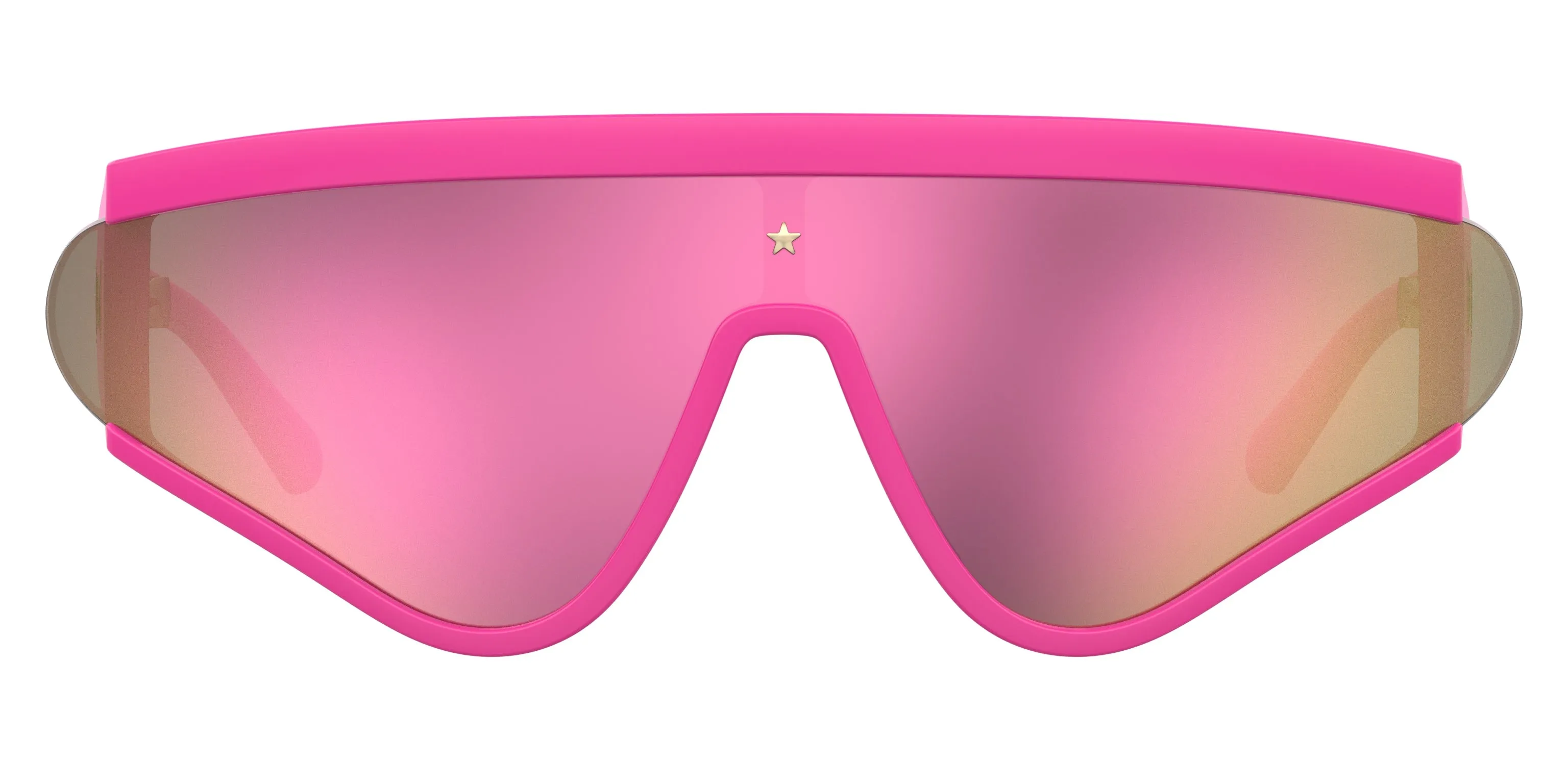 Chiara Ferragni CF 7021/S 35J/VQ Occhiali da sole Plastica Rosa Grigio Maschera Multistrato - immagine 3
