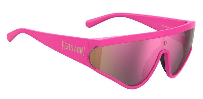 Chiara Ferragni CF 7021/S 35J/VQ Occhiali da sole Plastica Rosa Grigio Maschera Multistrato - immagine 4