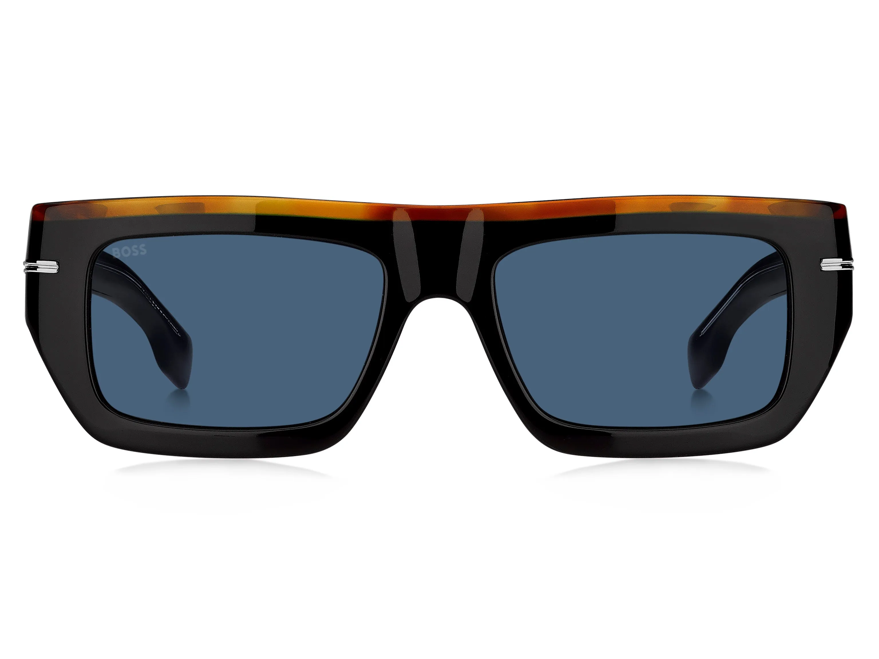 Hugo Boss BOSS 1502/S I62/KU Occhiali da sole Acetato Nero / Havana Blu Squadrata - immagine 3