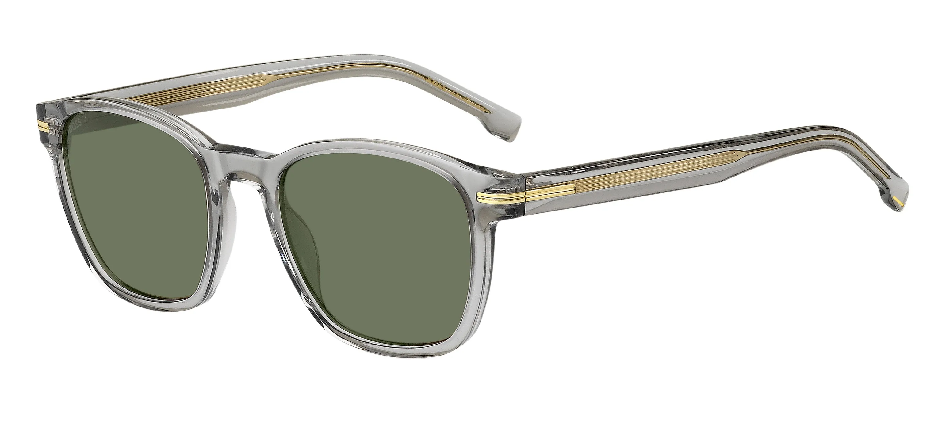 Hugo Boss BOSS 1505/S KB7/QT Occhiali da sole Bio-acetato Grigio Verde Squadrata - immagine 1