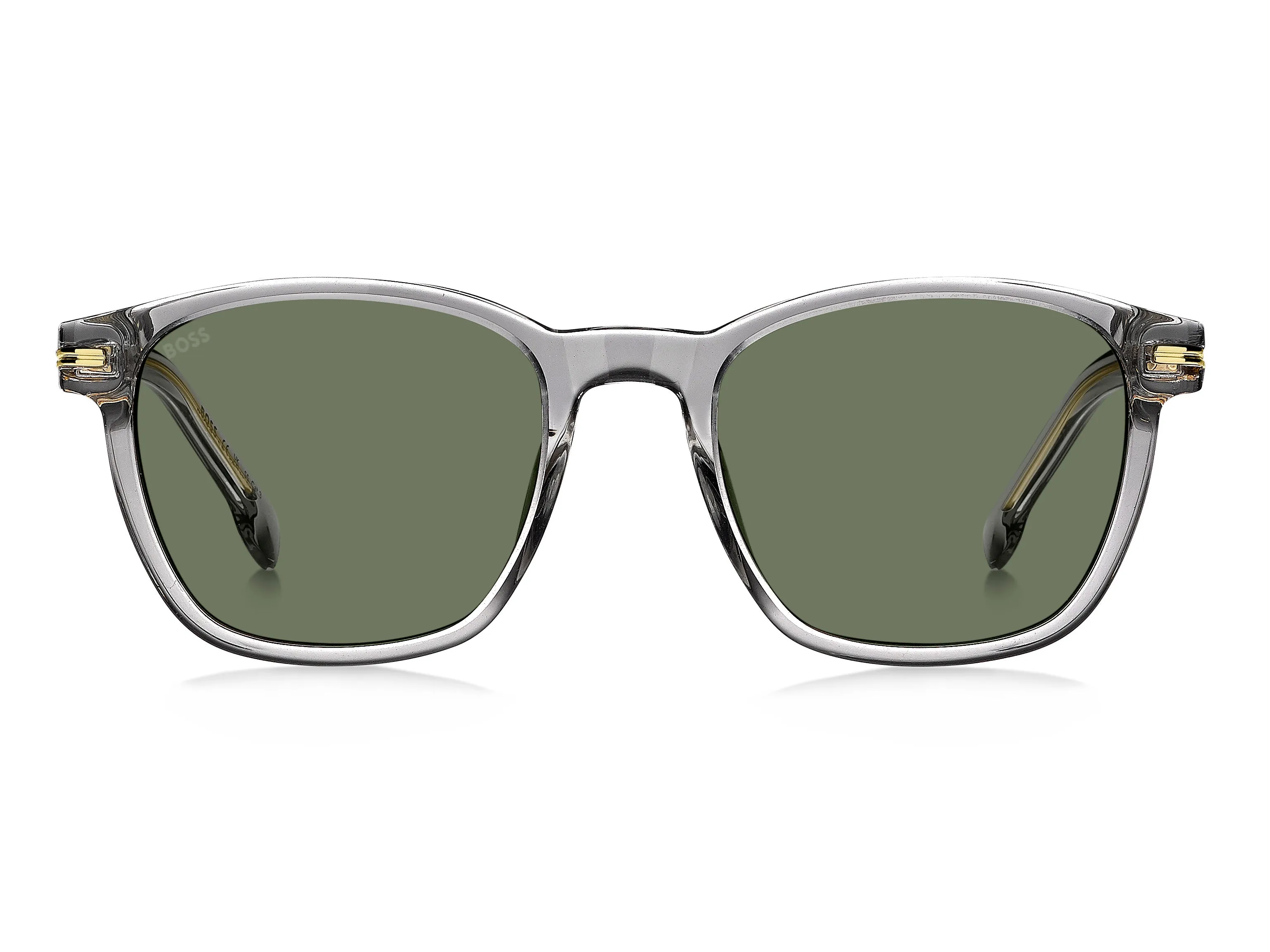 Hugo Boss BOSS 1505/S KB7/QT Occhiali da sole Bio-acetato Grigio Verde Squadrata - immagine 3