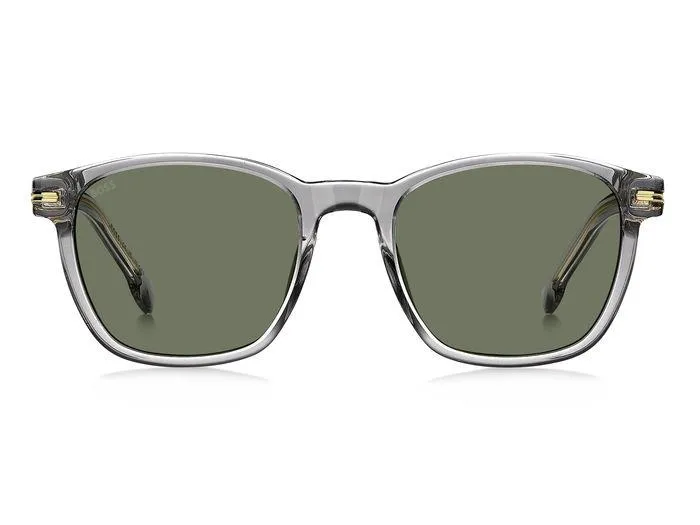 Hugo Boss BOSS 1505/S KB7/QT Occhiali da sole Bio-acetato Grigio Verde Squadrata - immagine 4