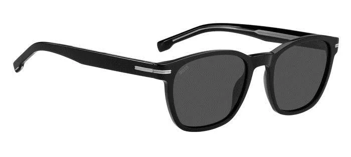 Hugo Boss BOSS 1505/S 807/IR Occhiali da sole Bio-acetato Nero Grigio Squadrata - immagine 2