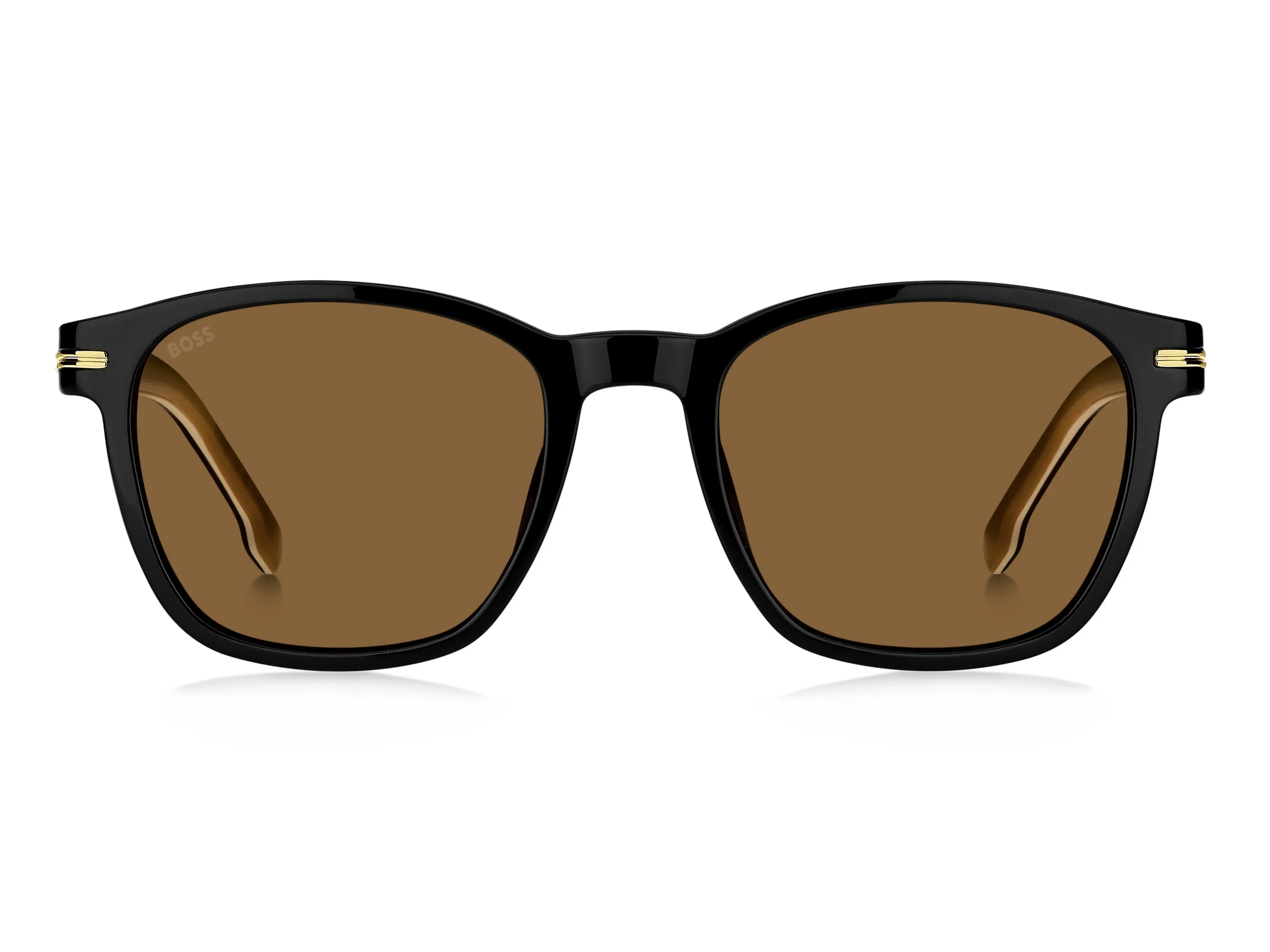 Hugo Boss BOSS 1505/S 807/IR Occhiali da sole Bio-acetato Nero Grigio Squadrata - immagine 3