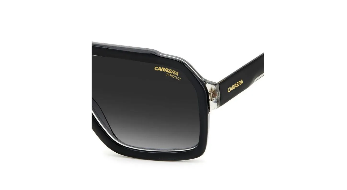 Carrera CARRERA 1053/S 08A/9O Occhiali da sole Acetato Nero Grigio Squadrata Sfumato - immagine 4