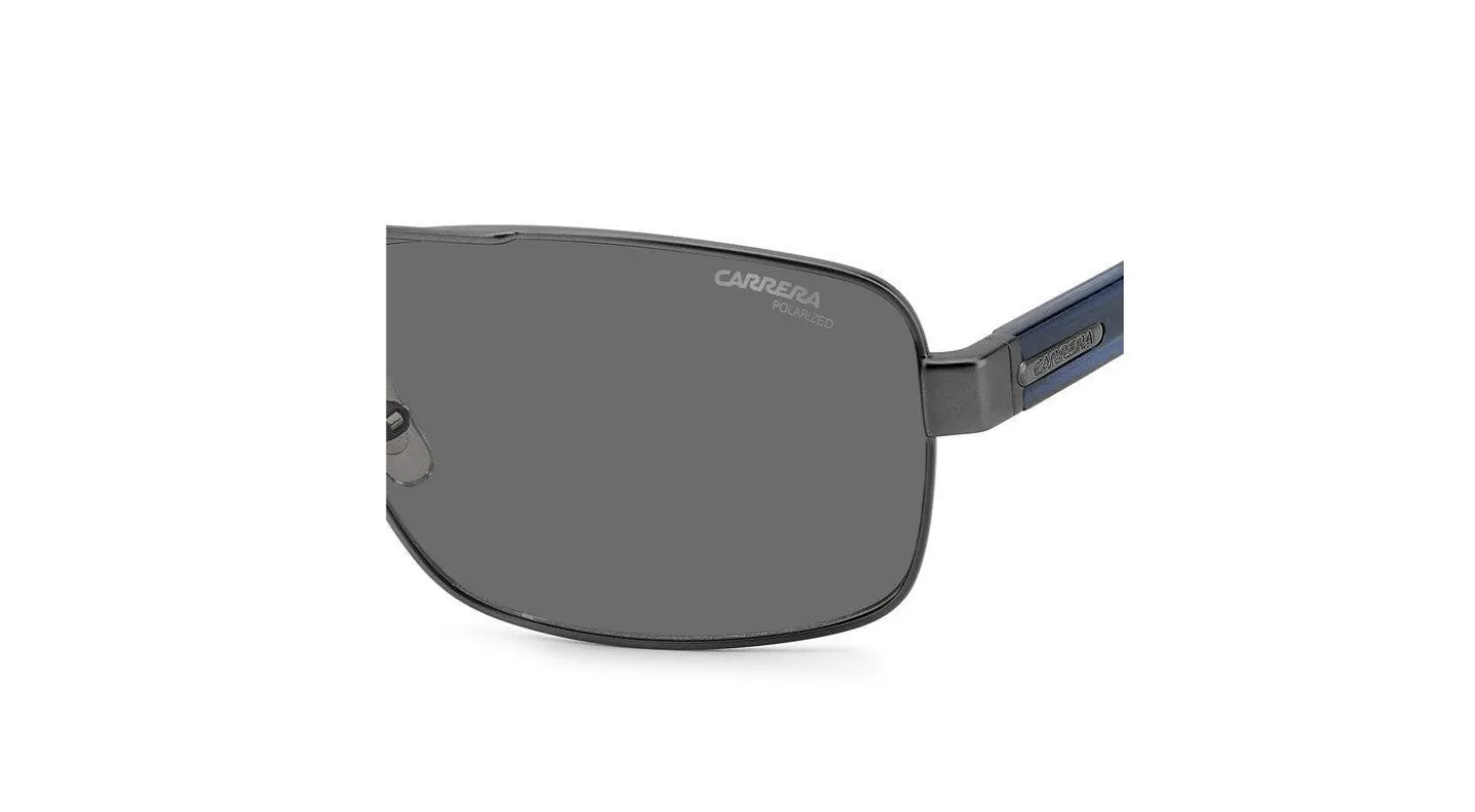 Carrera CARRERA 8063/S R80/M9 Occhiali da sole Acciaio Canna di fucile Grigio Squadrata Polarizzata - immagine 4