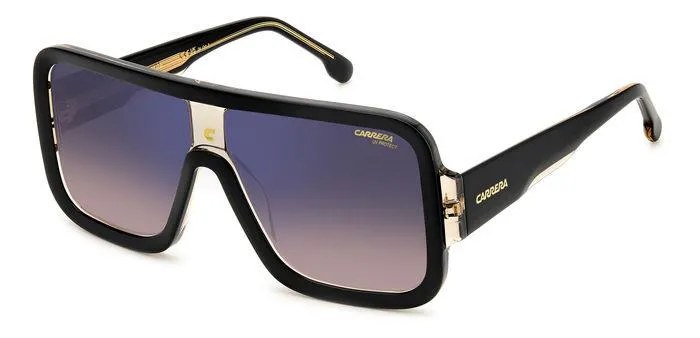 Carrera FLAGLAB 14 0WM/A8 Occhiali da sole Acetato Nero Multicolore Squadrata Normale Sfumato - immagine 1