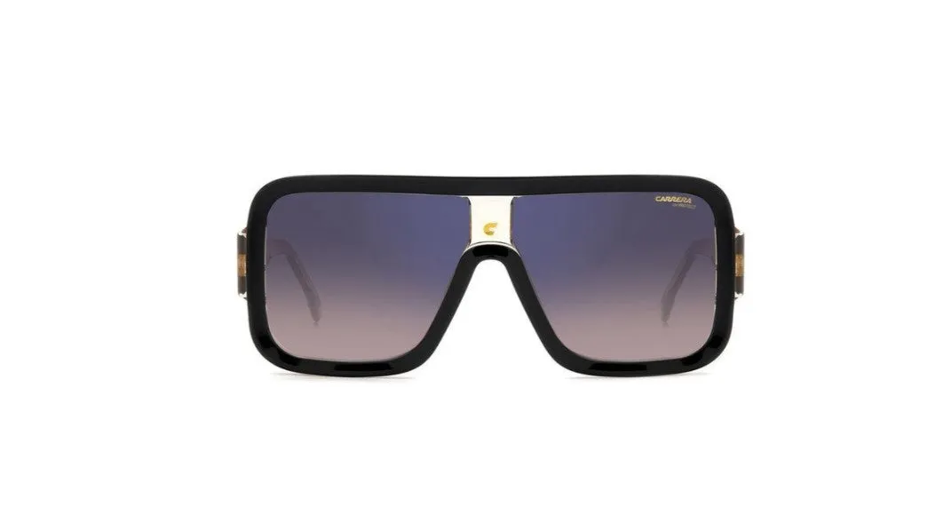 Carrera FLAGLAB 14 0WM/A8 Occhiali da sole Acetato Nero Multicolore Squadrata Normale Sfumato - immagine 3