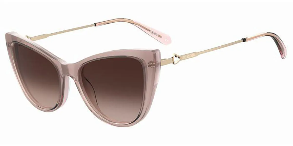 Moschino MOL062/S FWM/HA Occhiali da sole Acetato Beige Marrone Cat Eye Normale Sfumato - immagine 1