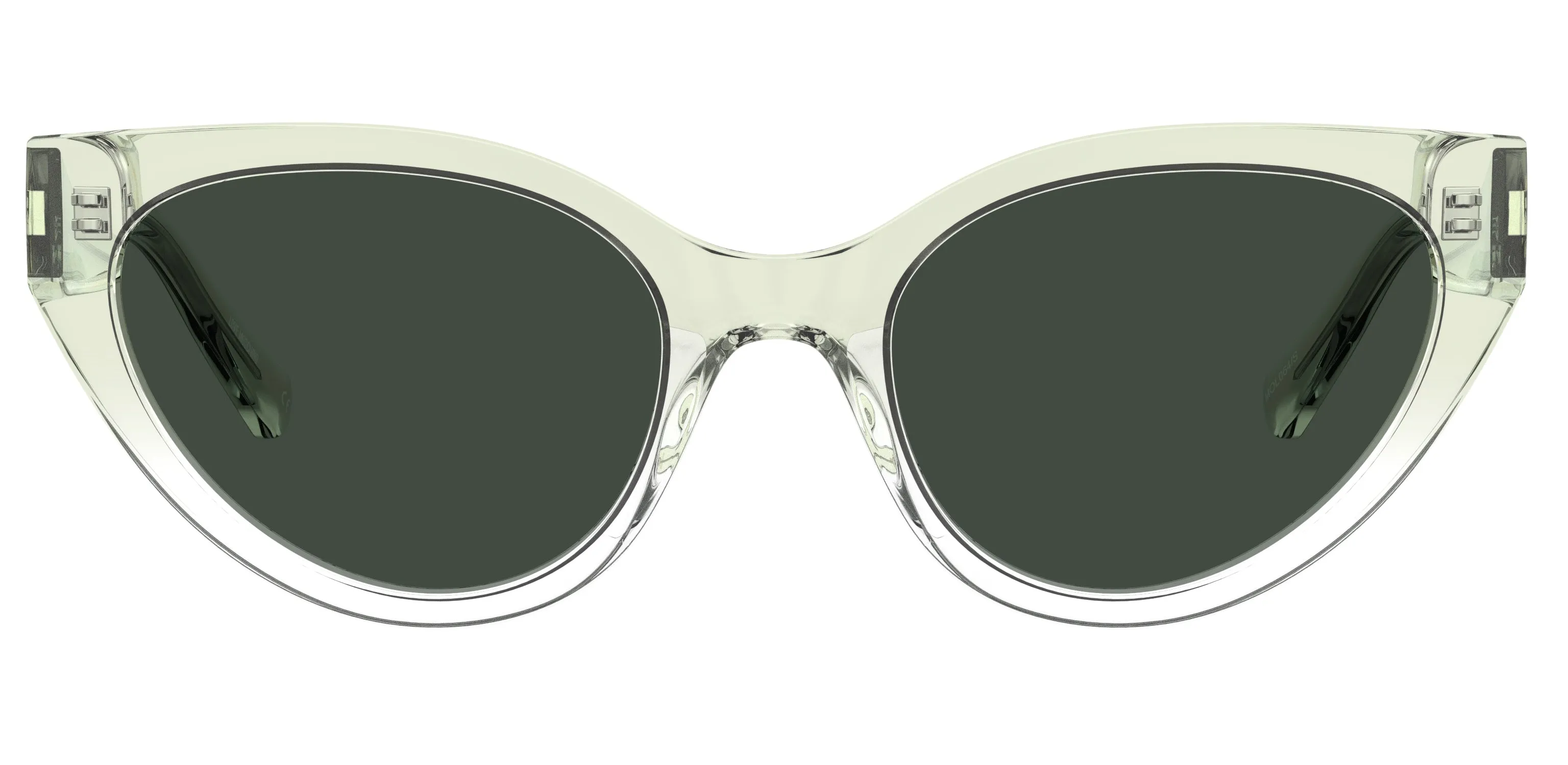 Moschino MOL064/S 1ED/QT Occhiali da sole Iniettato Verde Grigio Cat Eye Normale - immagine 4