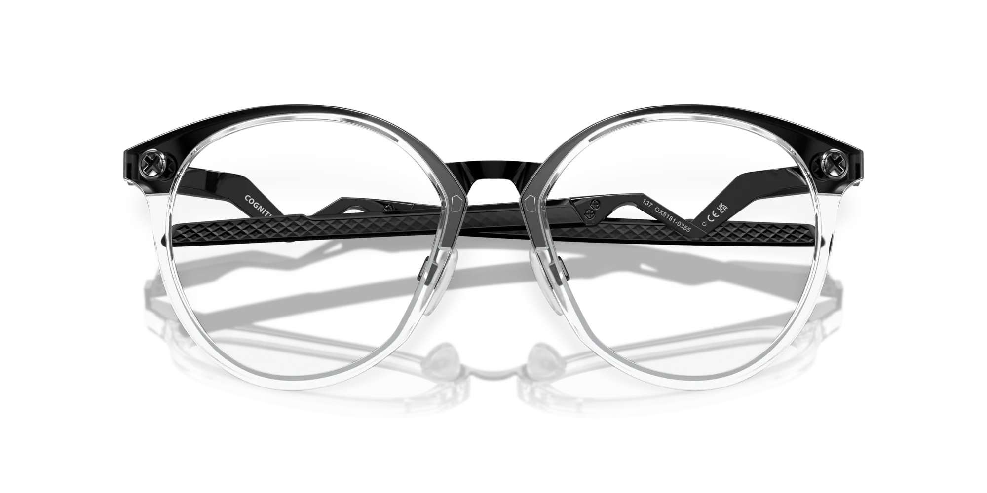 Oakley OX8181 COGNITIVE R 818103 Montature da vista Titanio Trasparente Rotonda Normale - immagine 2