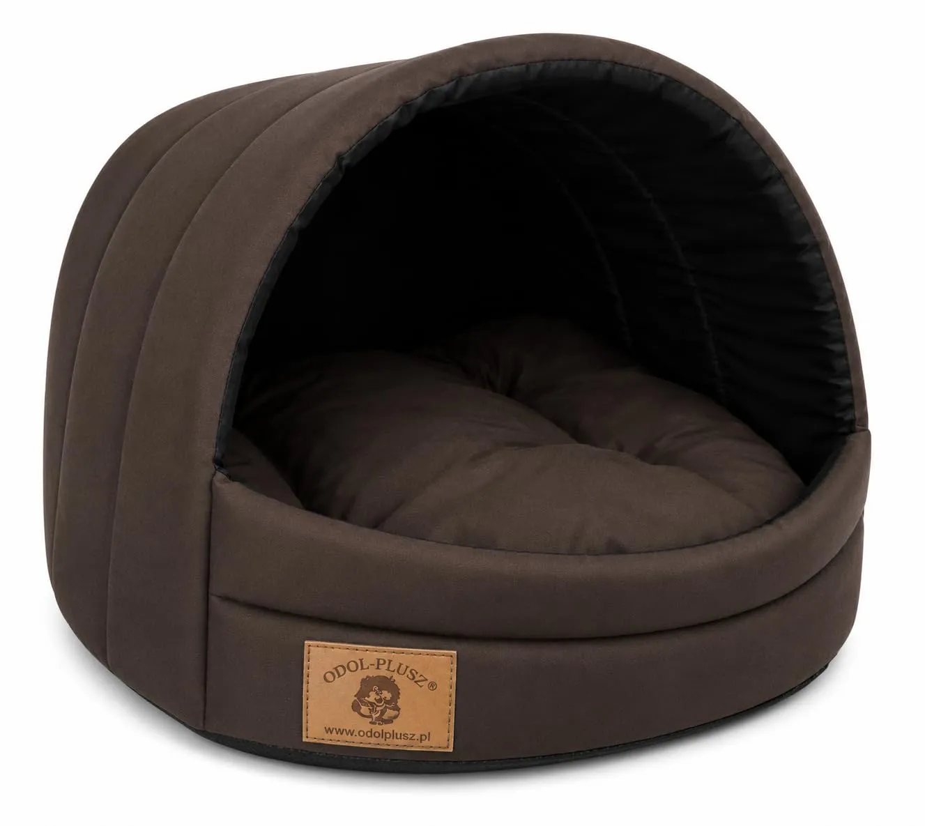 Cuccia per cani con letto taglia S/M (M, 36 x 49 x 45 cm, marrone) - immagine 2