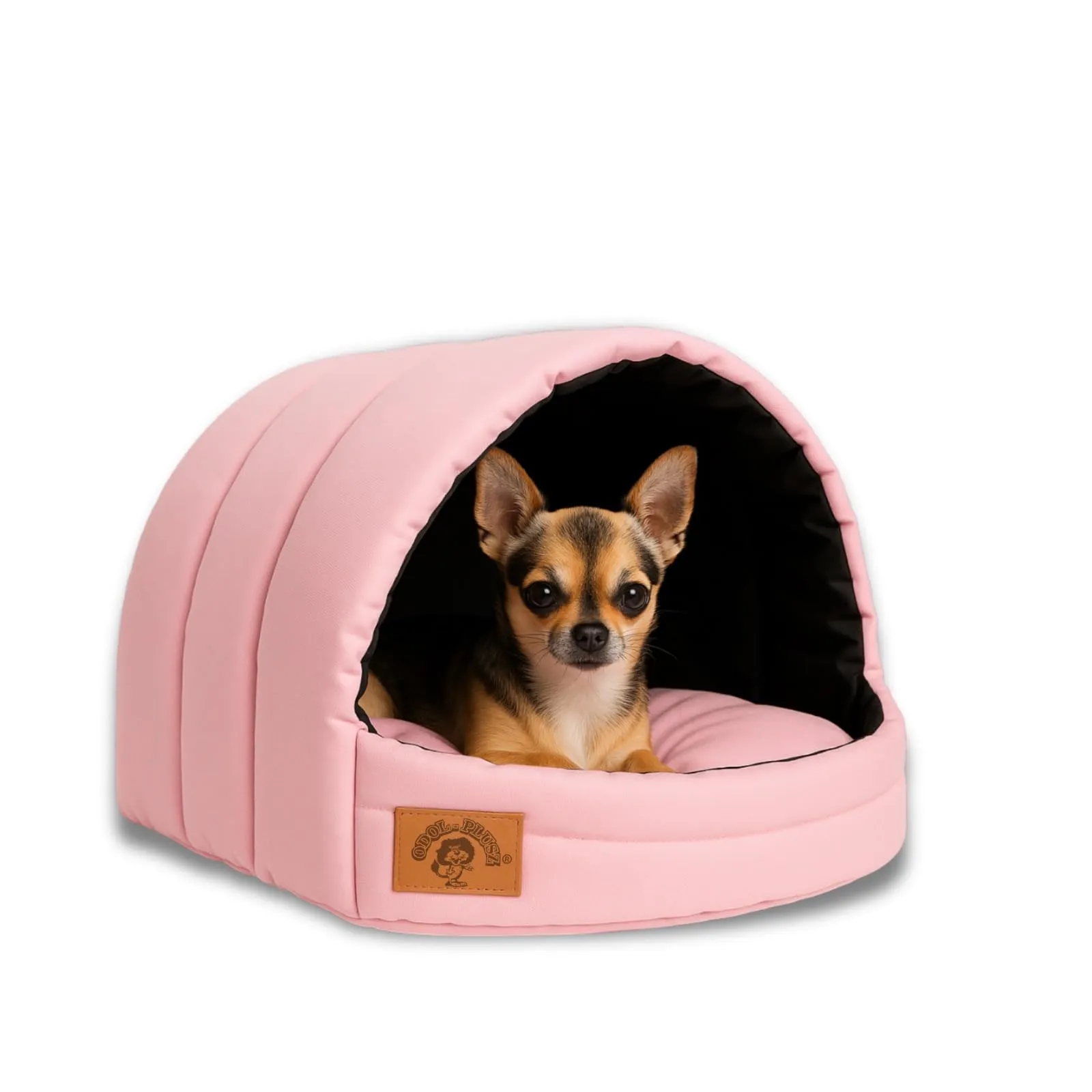 ODOLPLUSZ Cuccia per cani esclusiva casa cane o gatto | 2 misure confortevoli e lavabili (rosa, S) - immagine 1