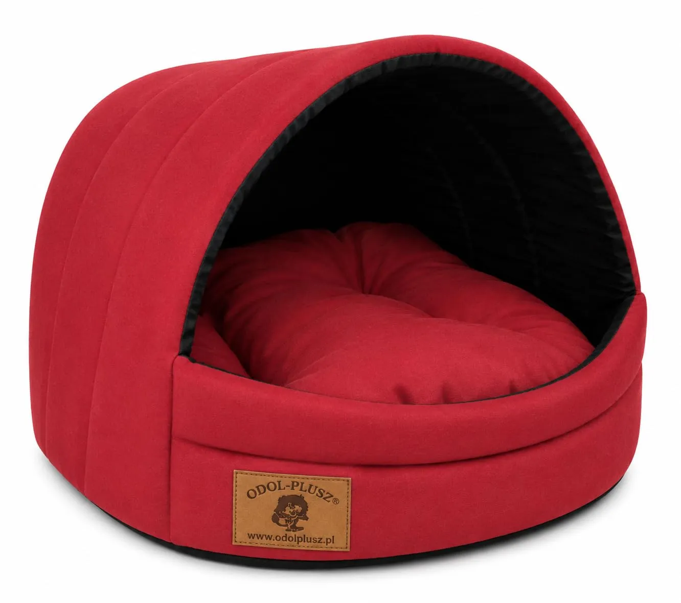 ODOLPLUSZ Cuccia per cani esclusiva casa cane o gatto | 2 misure confortevoli e lavabili (rosso, M) - immagine 2
