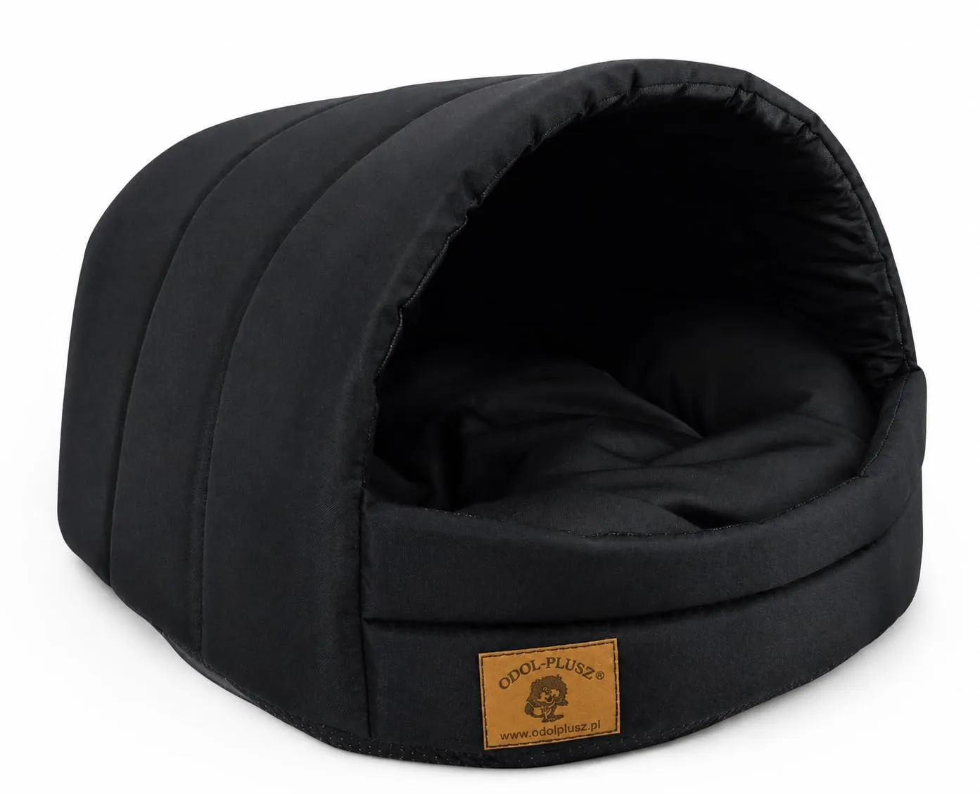 Cuccia per cani con letto taglia S/M (M, 36 x 49 x 45 cm, nero) - immagine 1