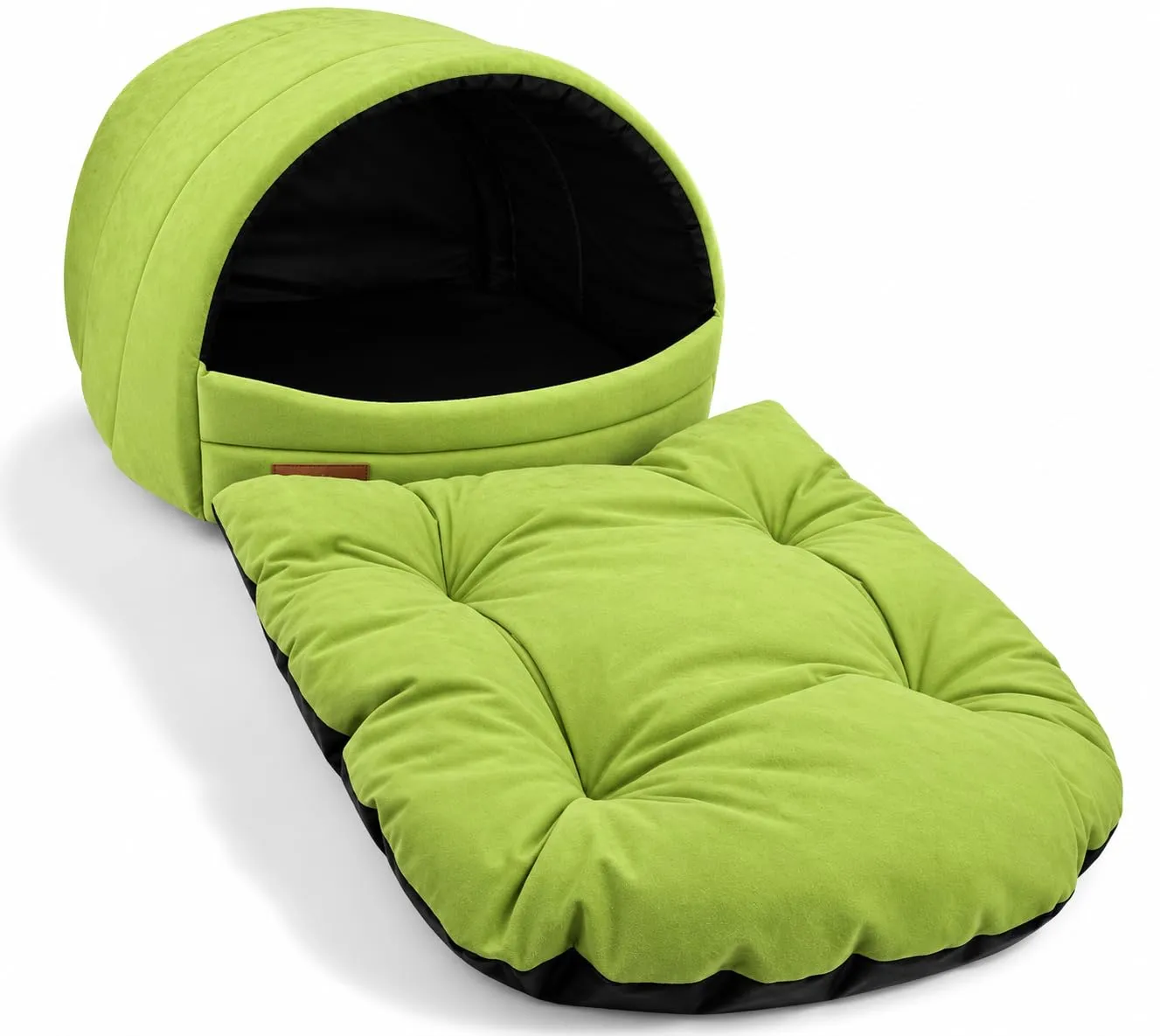 Cuccia per cani con letto taglia S/M (M, 36 x 49 x 45 cm, verde) - immagine 7