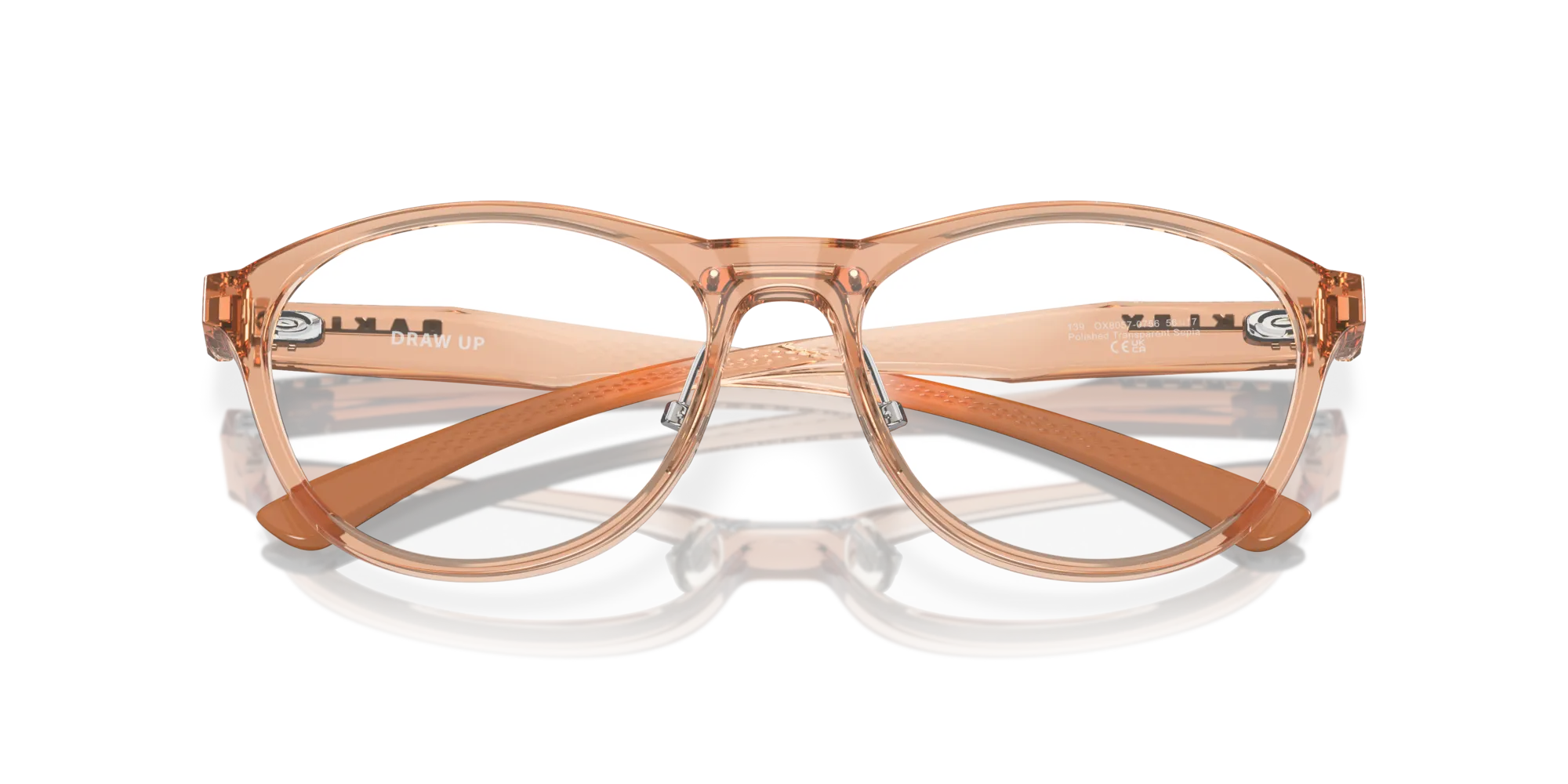 Oakley OX8057 DRAW UP 805707 Montature da vista O_Matter Arancione Rotonda Normale - immagine 2