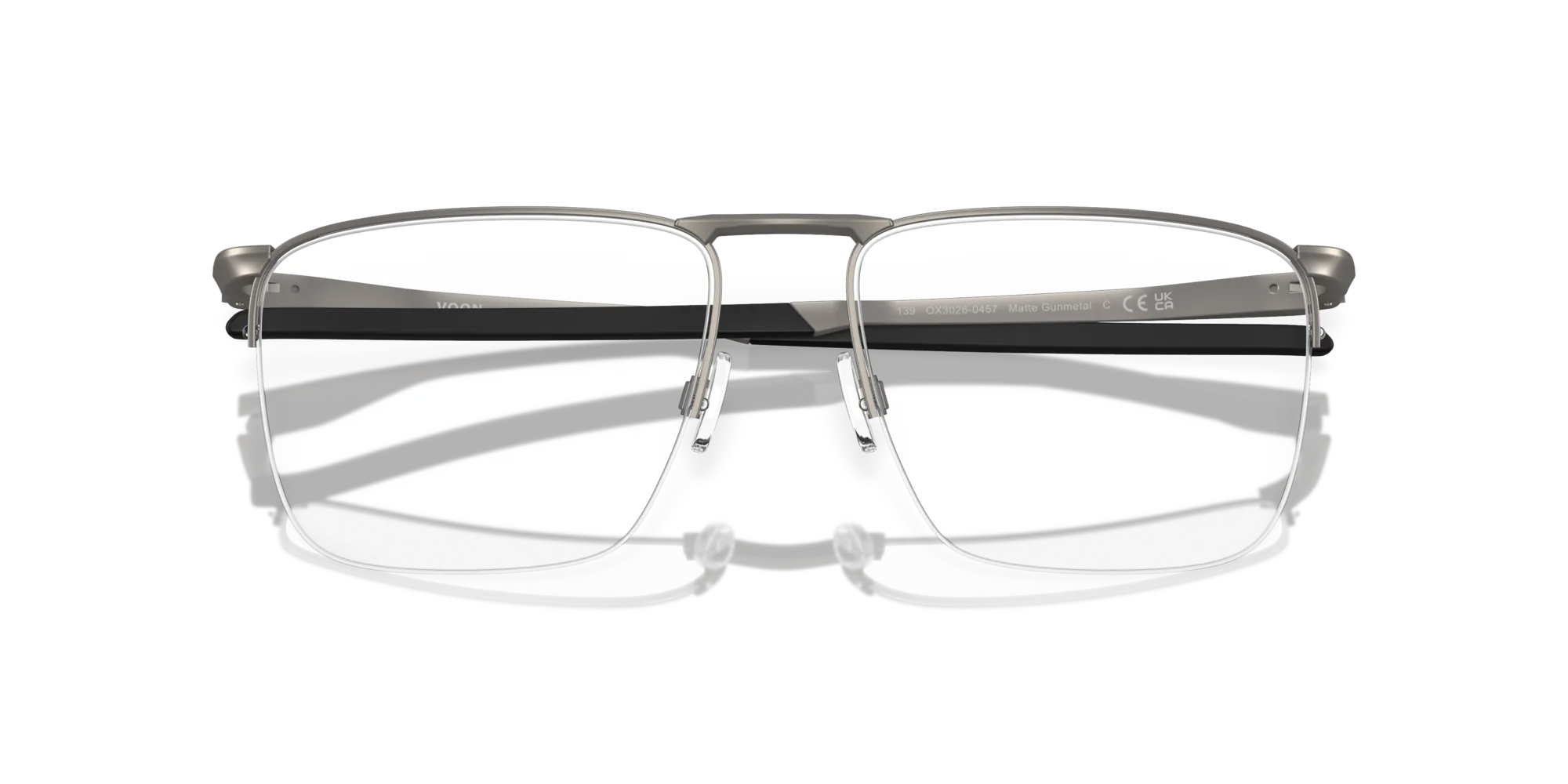 Oakley OX3026 VOON 302604 Montature da vista Metallo Grigio Squadrata Normale - immagine 2