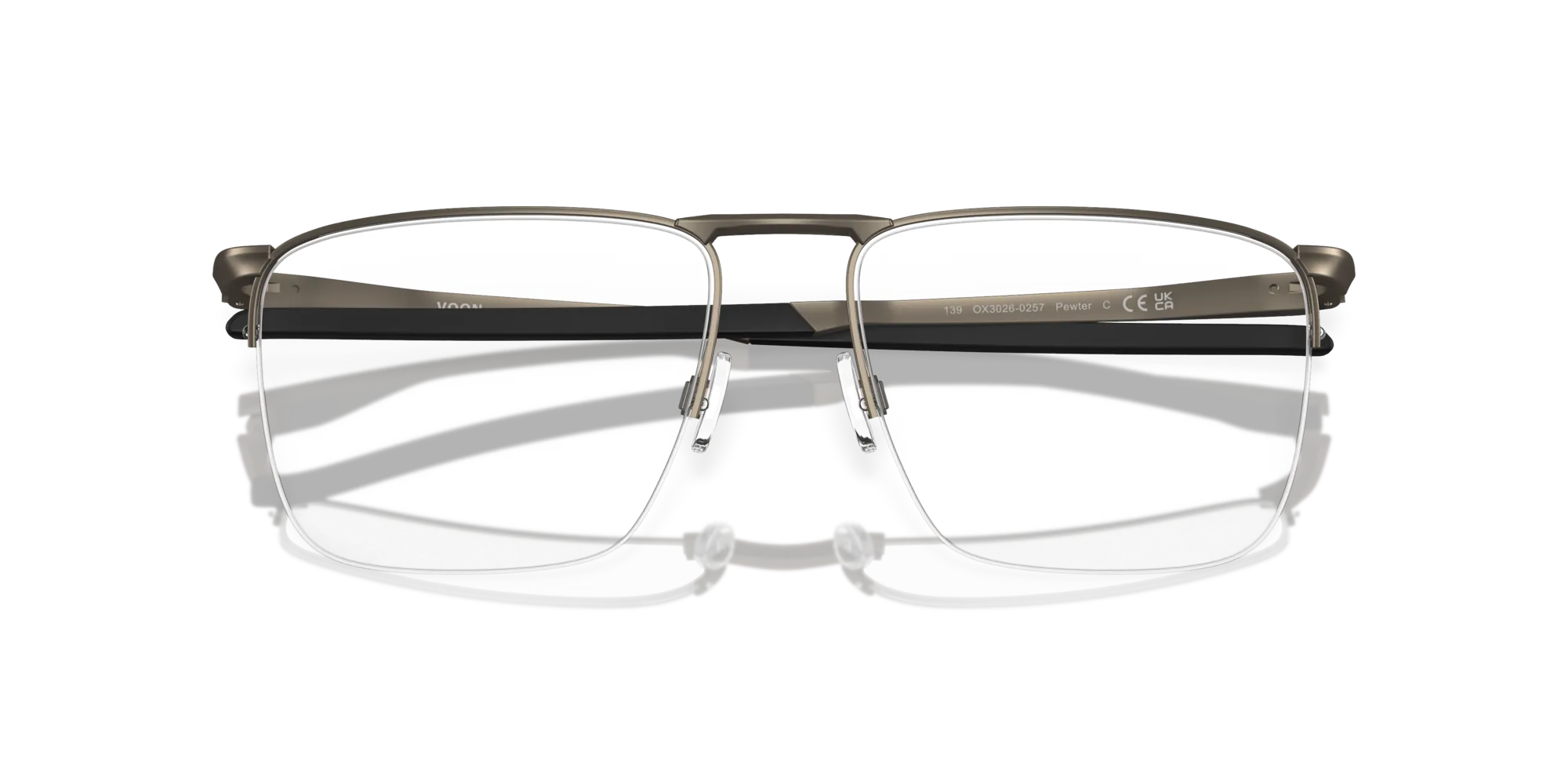 Oakley OX3026 VOON 302602 Montature da vista Metallo Grigio Squadrata Normale - immagine 2