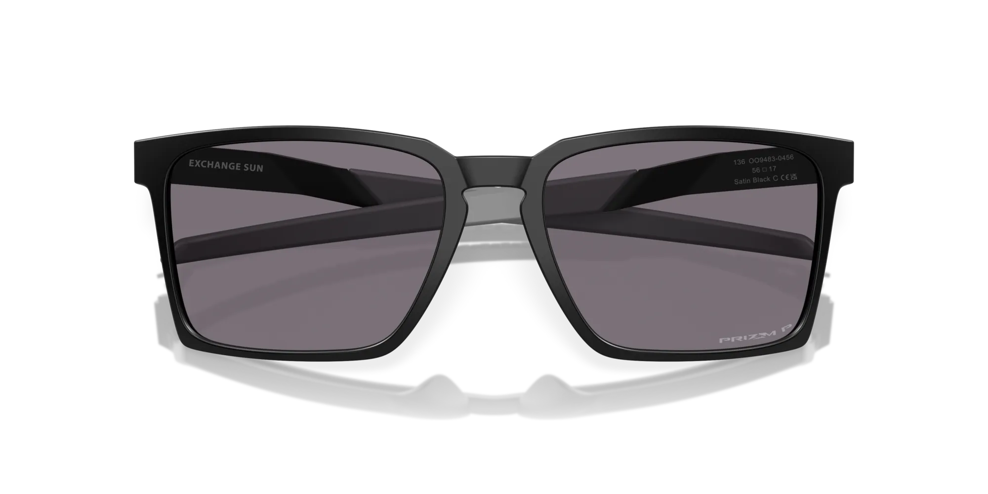 Oakley OO9483 EXCHANGE SUN 948304 Occhiali da sole O_Matter Nero Grigio Squadrata Polarizzata Prizm - immagine 2