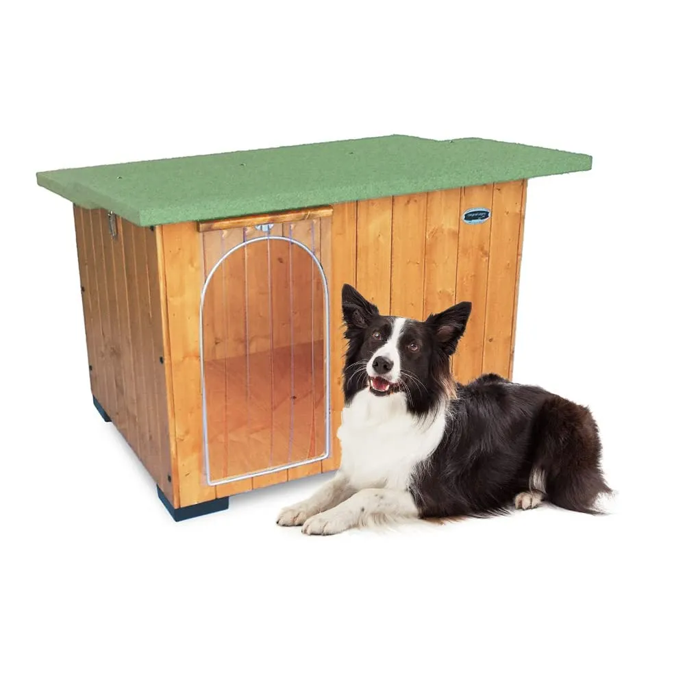 Acquista in Fabbrica Cuccia in Legno per Cani da Esterno Rinforzata Tendina Omaggio MADE IN ITALY mod. Italy C – Setter 90x72xH62… - immagine 1