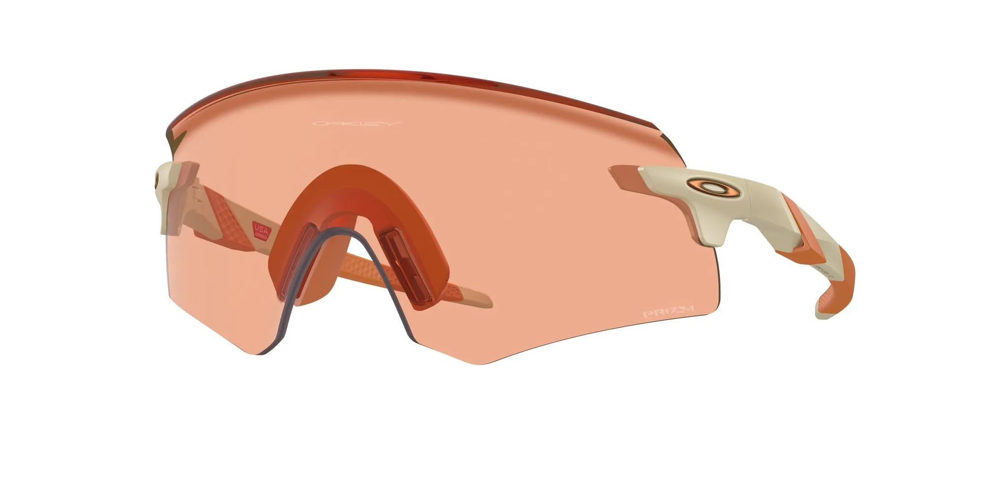 Oakley OO9471 ENCODER 947125 Occhiali da sole O_Matter Beige Rosso Maschera Normale Prizm - immagine 1