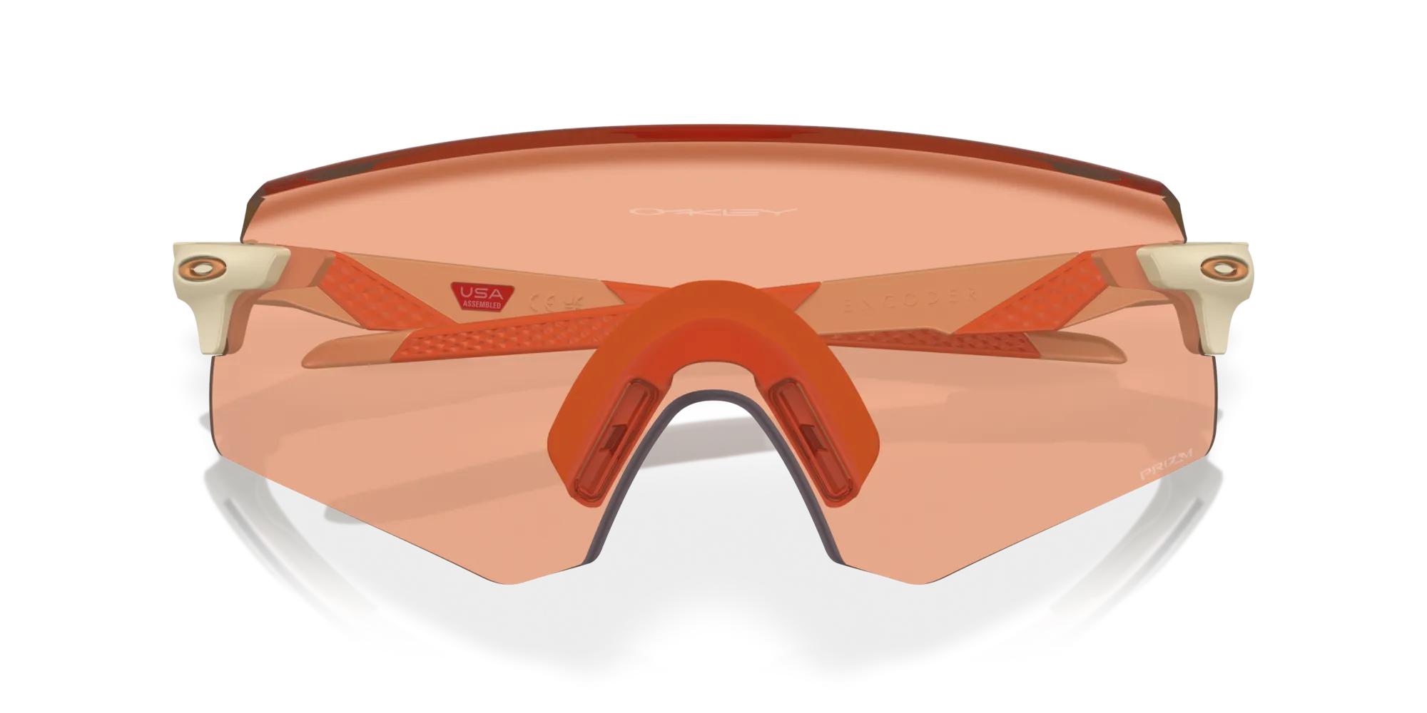 Oakley OO9471 ENCODER 947125 Occhiali da sole O_Matter Beige Rosso Maschera Normale Prizm - immagine 2