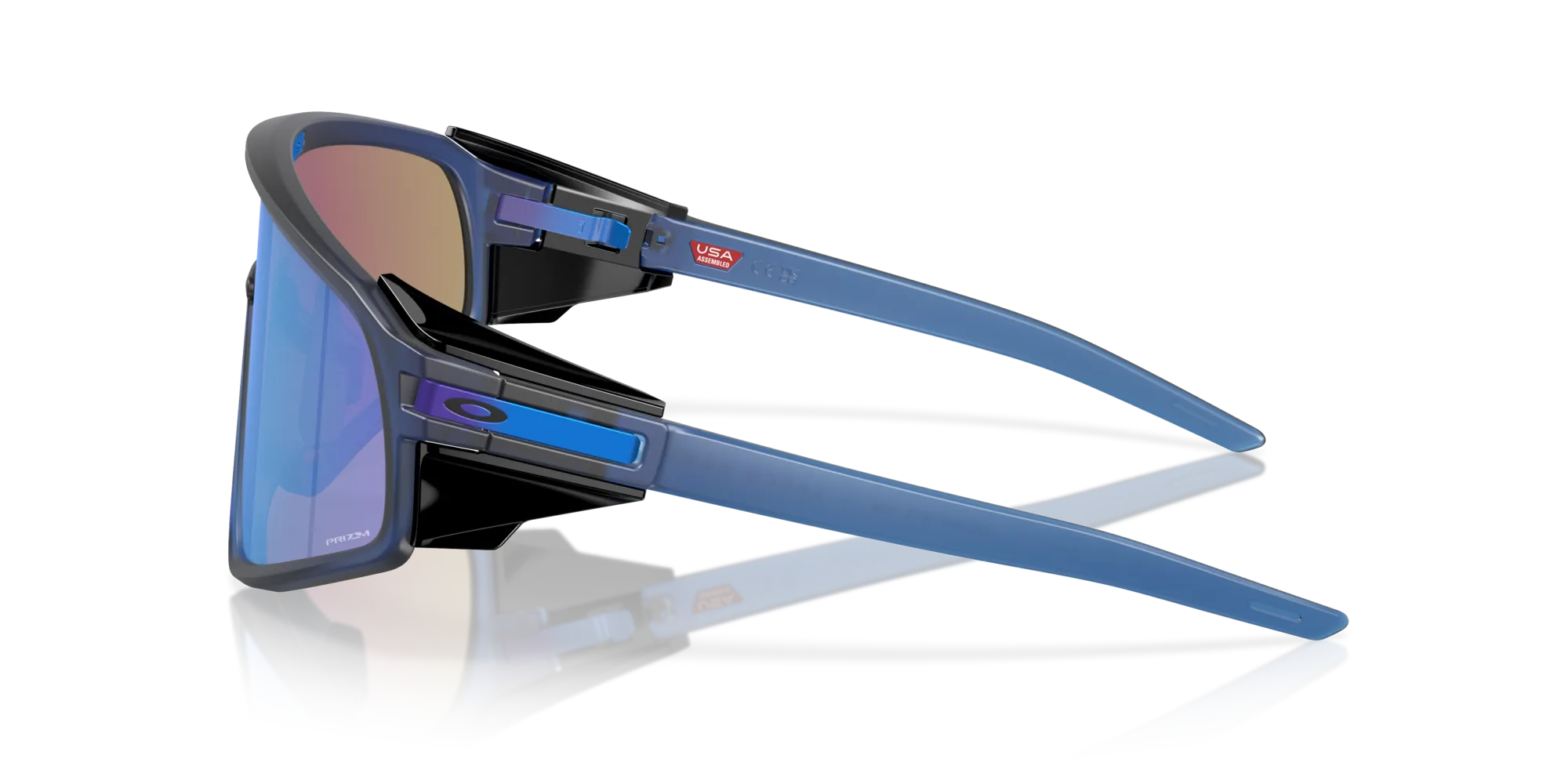 Oakley OO9404 LATCH PANEL 940406 Occhiali da sole O_Matter Blu Blu Maschera Normale Prizm - immagine 4