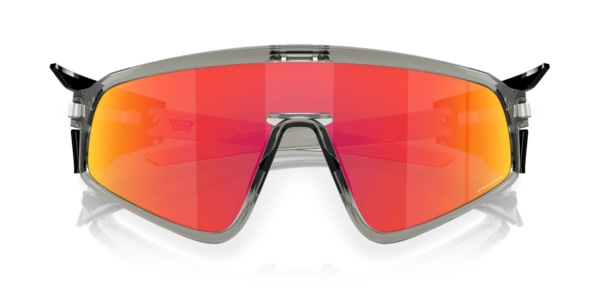 Oakley OO9404 LATCH PANEL 940404 Occhiali da sole O_Matter Grigio Rosso Maschera Normale Prizm - immagine 2