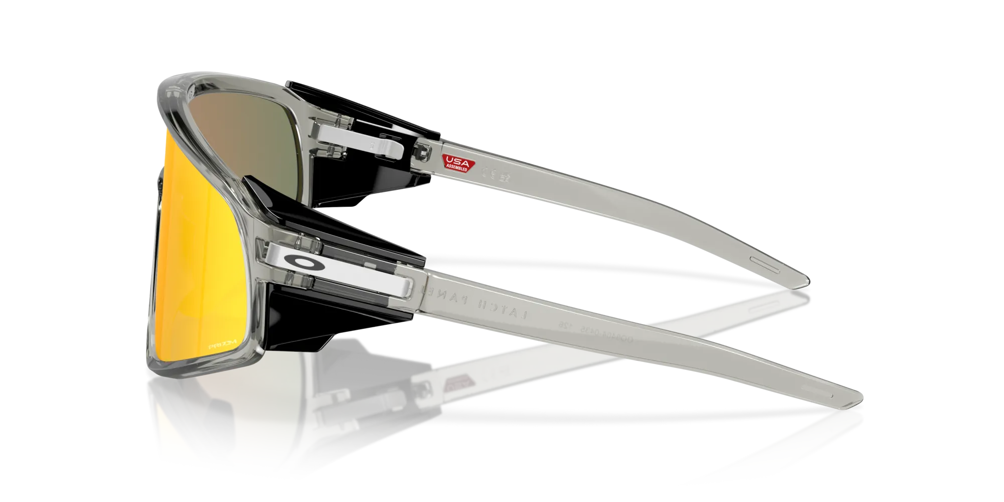 Oakley OO9404 LATCH PANEL 940404 Occhiali da sole O_Matter Grigio Rosso Maschera Normale Prizm - immagine 4