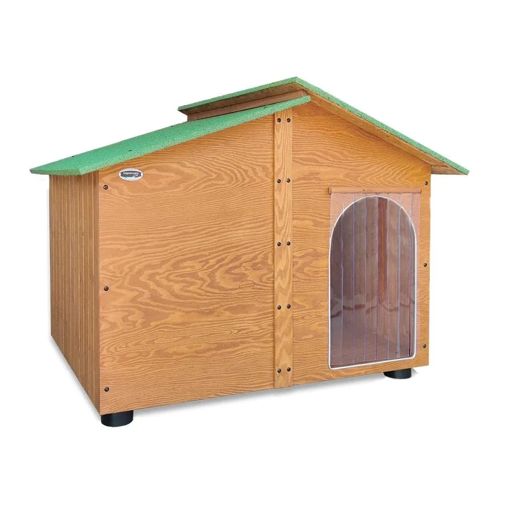 Acquista in Fabbrica Cuccia in Legno per Cani da Esterno Rinforzata Tendina Omaggio MADE IN ITALY mod. Italy – Extra Large “Gigante” 150x125xH115 - immagine 4