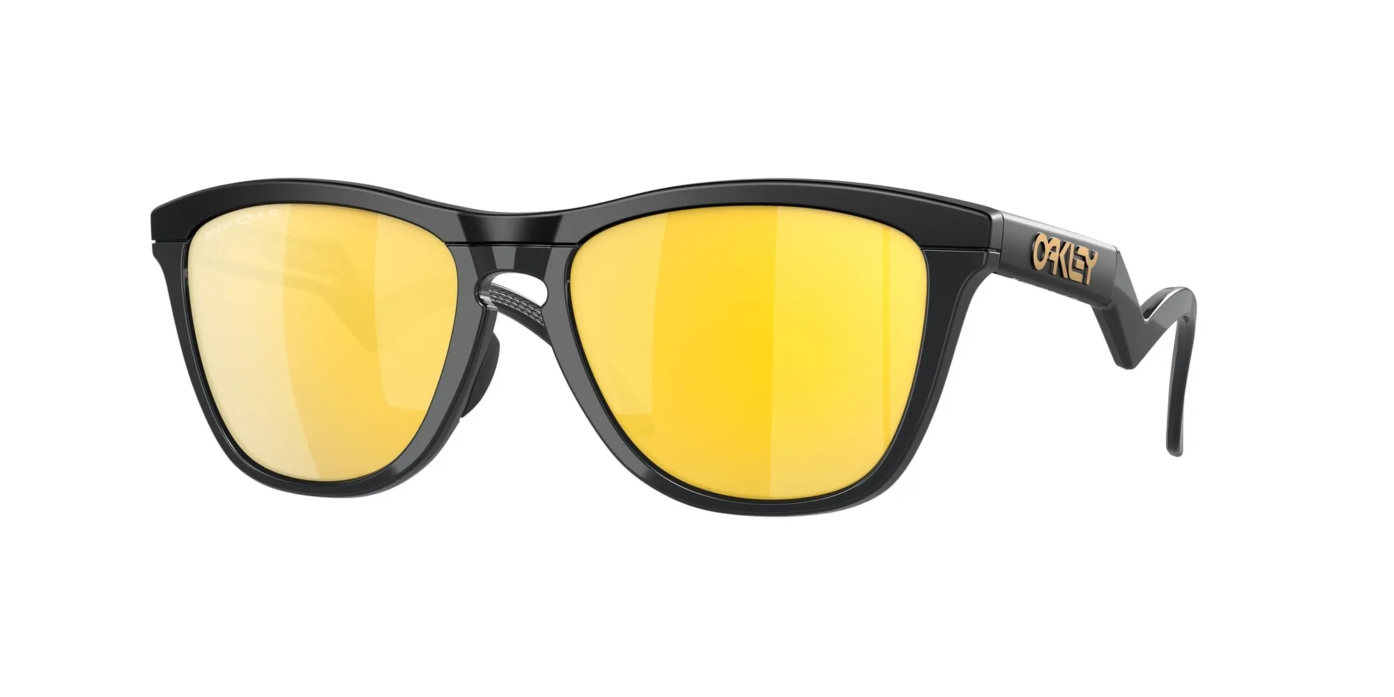 Oakley OO9289 FROGSKINS HYBRID 928906 Occhiali da sole O_Matter Nero Oro Rotonda Polarizzata Prizm - immagine 1