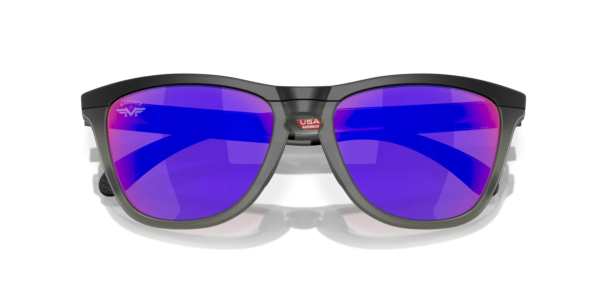 Oakley OO9284 FROGSKINS RANGE 928413 Occhiali da sole O_Matter Nero Viola Rotonda Normale Prizm - immagine 2