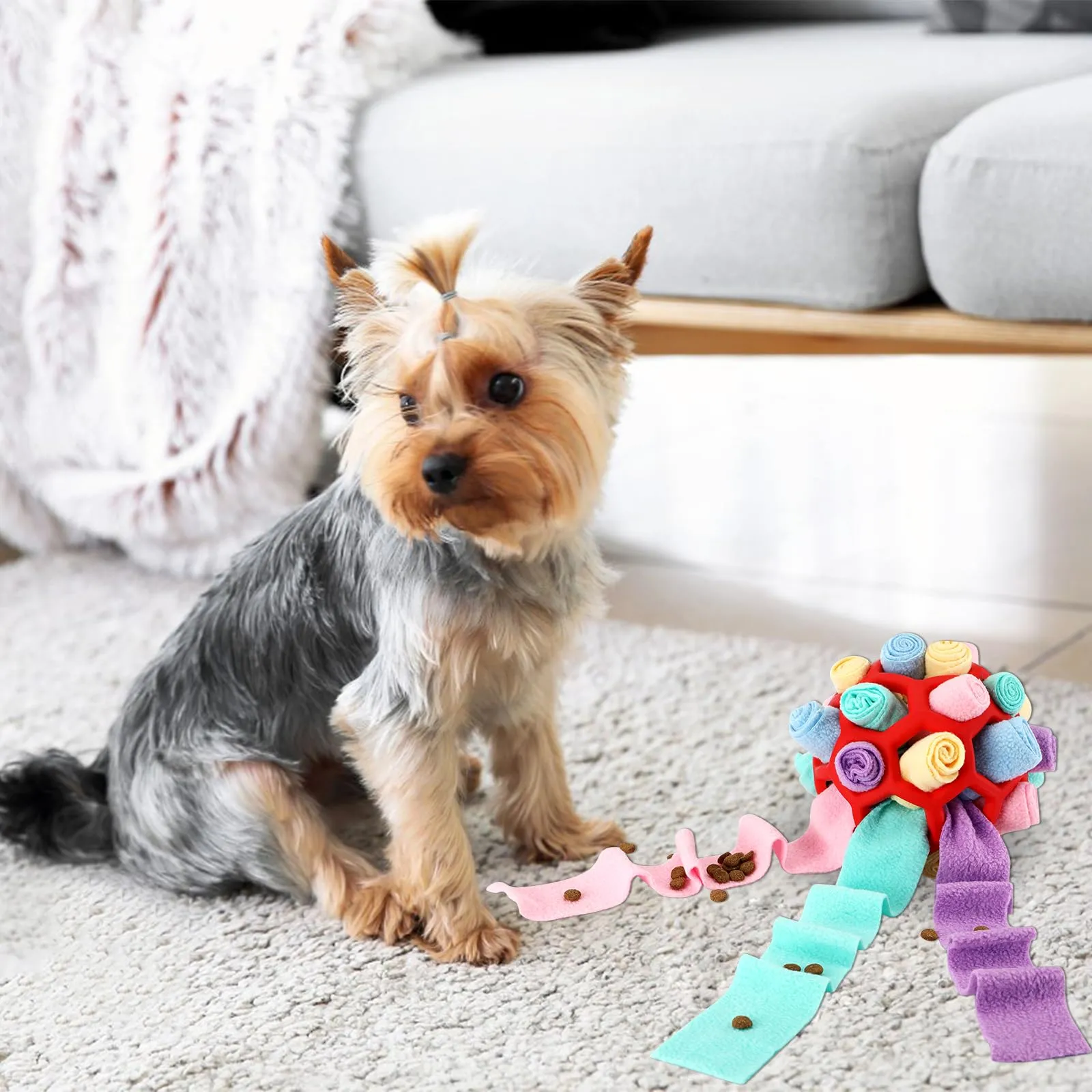 Palla da Fiuto per Cani,Sniffing Ball per Cani,Giochi Interattivi per Cani - immagine 6