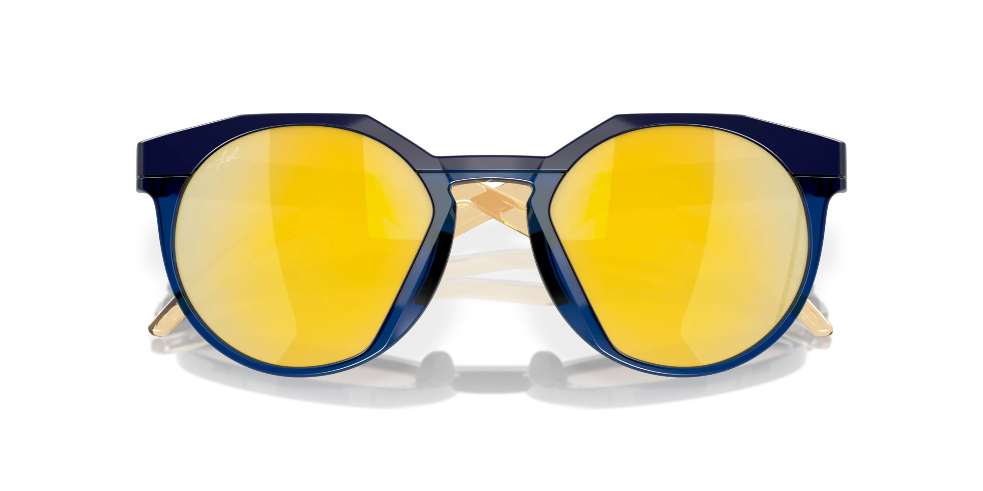 Oakley OO9242 HSTN 924211 Occhiali da sole O_Matter Blu Oro Rotonda Polarizzata Prizm - immagine 2