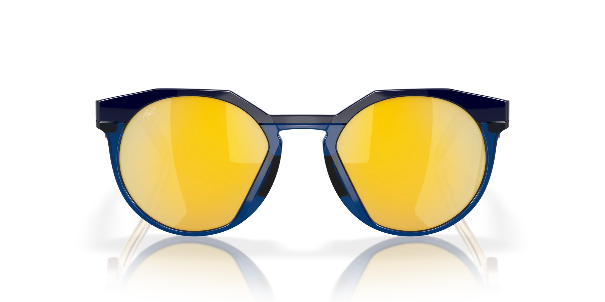 Oakley OO9242 HSTN 924211 Occhiali da sole O_Matter Blu Oro Rotonda Polarizzata Prizm - immagine 3