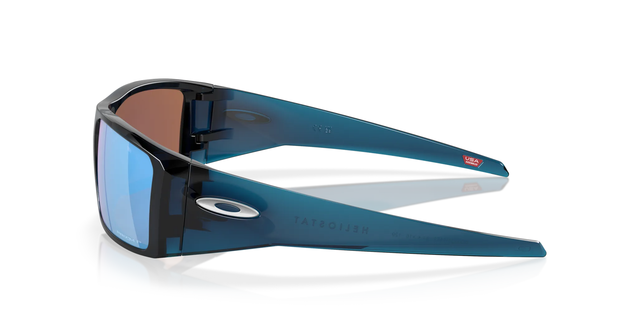 Oakley OO9231 HELIOSTAT 923114 Occhiali da sole O_Matter Blu Blu Squadrata Polarizzata Prizm - immagine 4