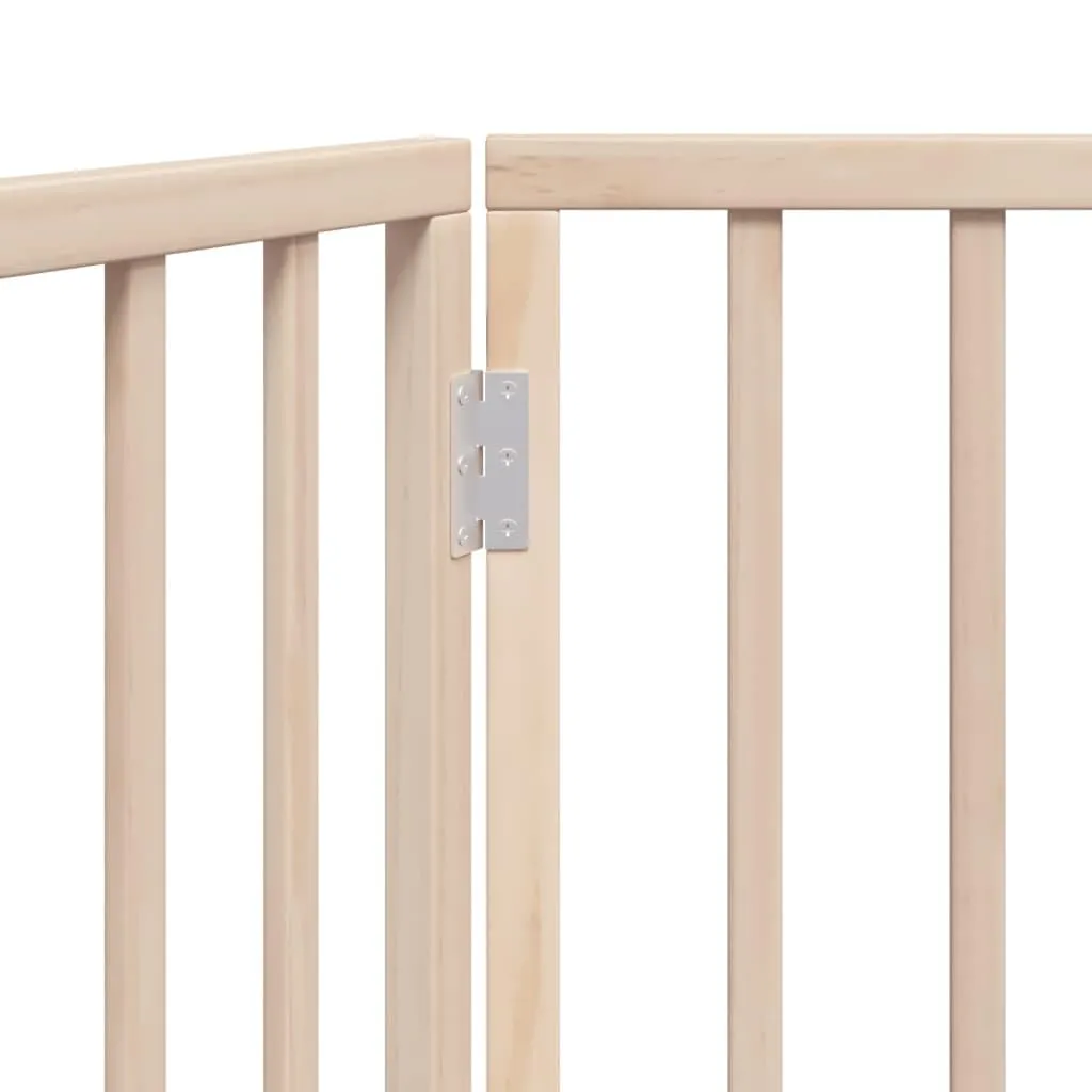 vidaXL Cancelletto per cani pieghevole 2 pannelli 160 cm in legno di pioppo - immagine 5