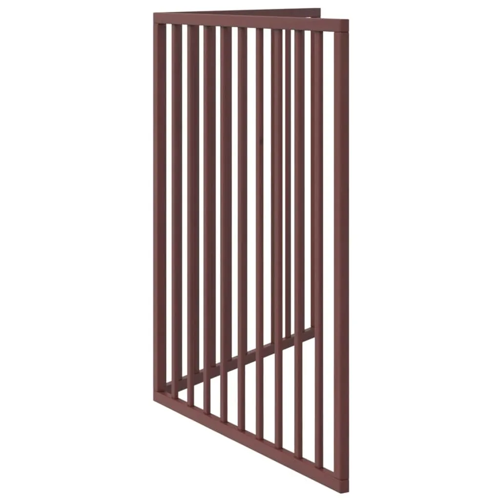 vidaXL Cancello Cani Pieghevole 2 Pannelli Marrone 160cm Legno Pioppo - immagine 7