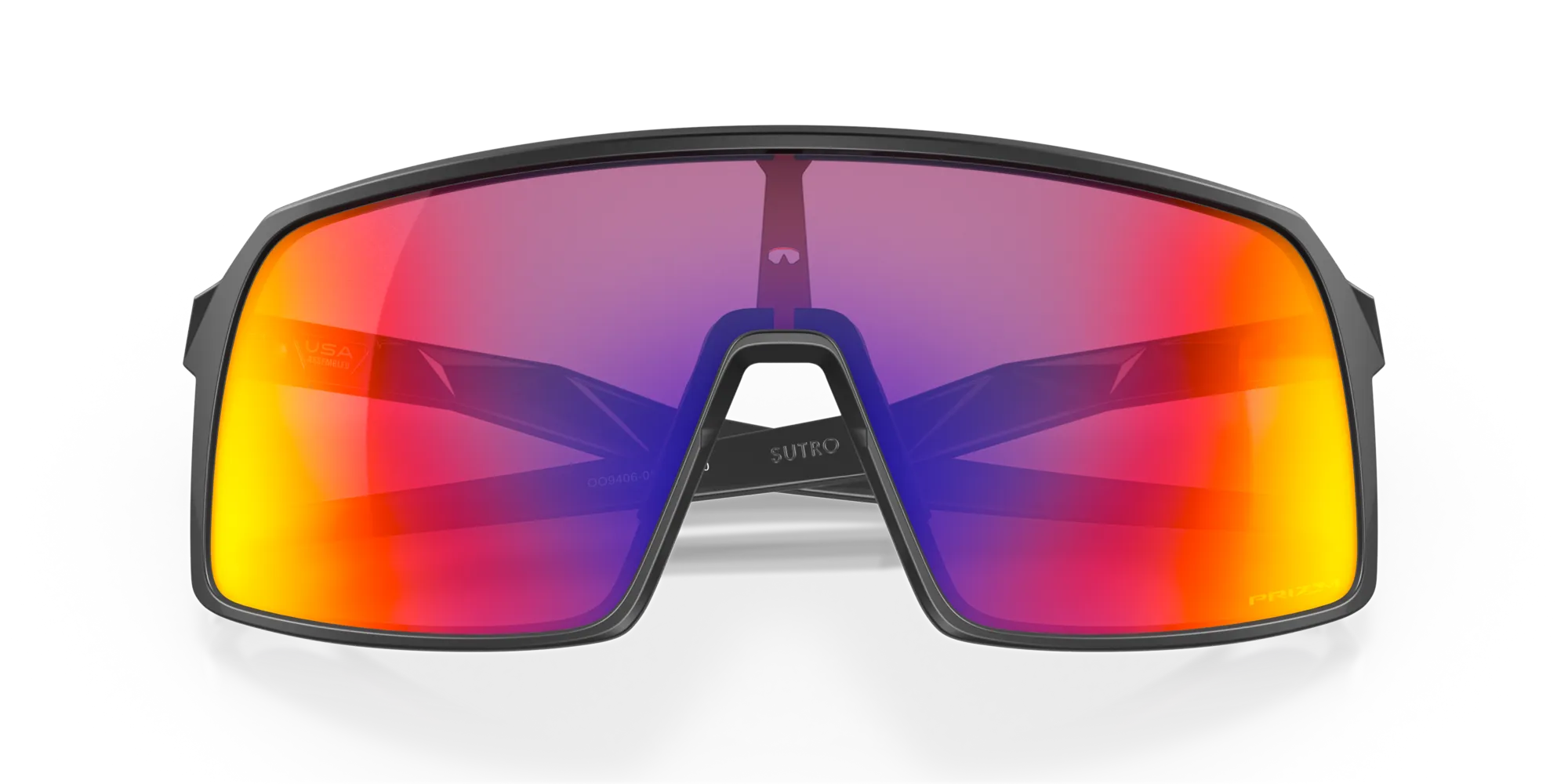 Oakley OO9406 SUTRO 940608 Occhiali da sole Iniettato Nero Viola Maschera Normale Prizm - immagine 2
