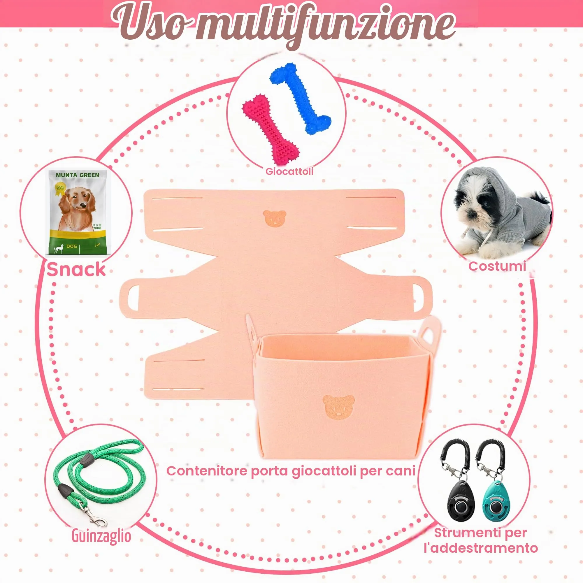 Ousiya Confezione da 12 giocattoli per cuccioli per la dentizione, cani di piccola e media taglia – giocattoli da masticare, giocattoli a corda e giocattoli interattivi per cani - immagine 5