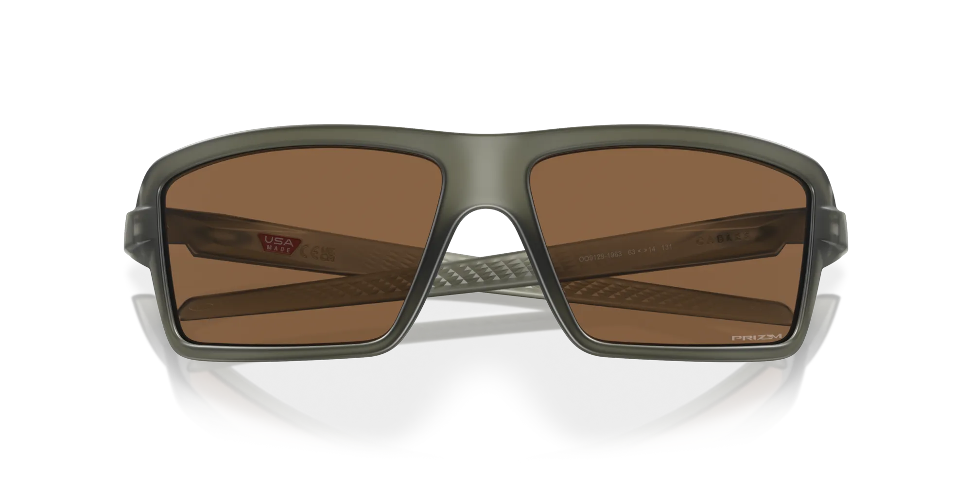 Oakley OO9129 CABLES 912919 Occhiali da sole O_Matter Verde Rame Squadrata Normale Prizm - immagine 2